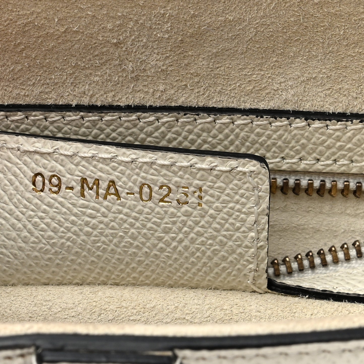 Grained Calfskin Saddle Bag With Strap Latte