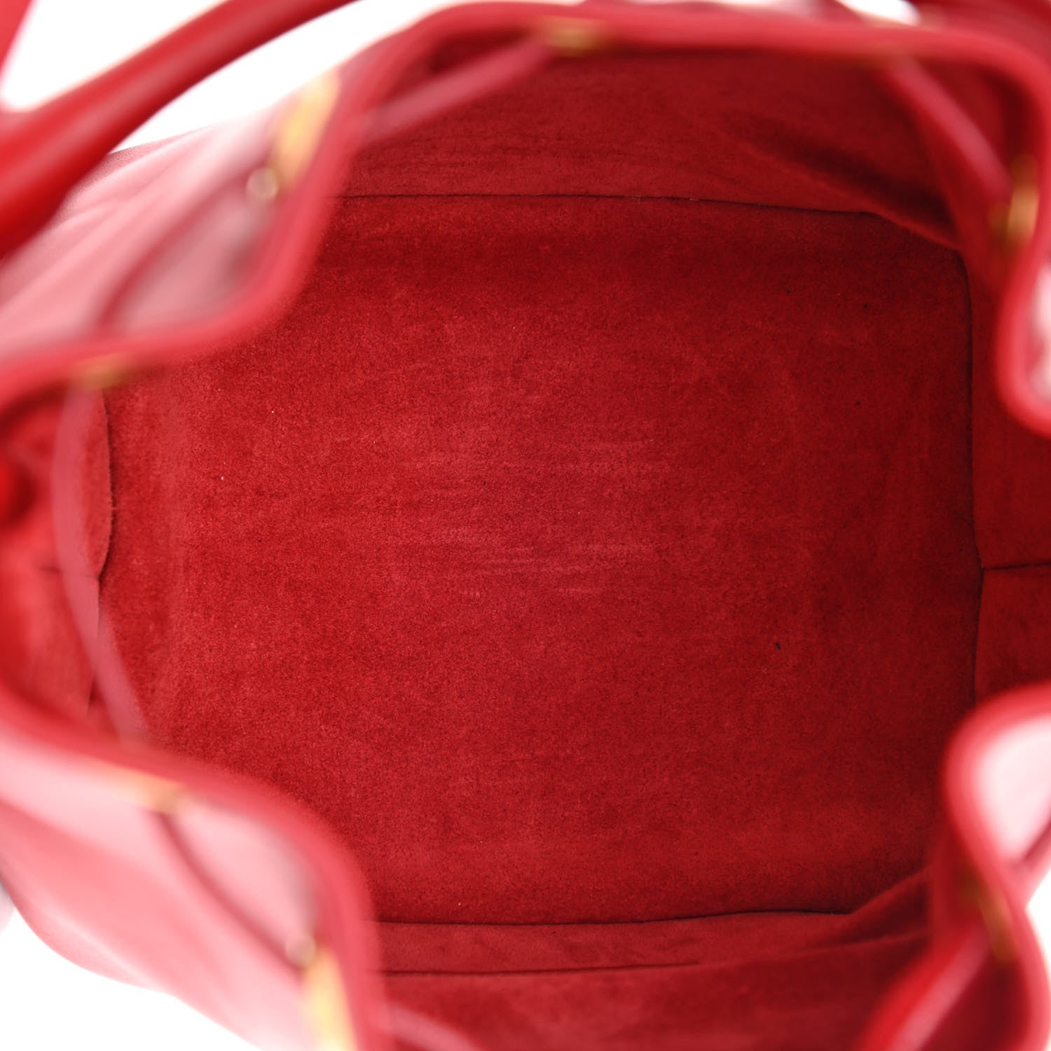 Saint Laurent Calfskin Small Emmanuelle Bucket Bag Vermillion 4 of 10