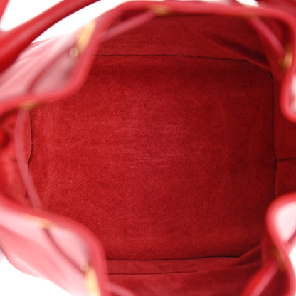 Saint Laurent Calfskin Small Emmanuelle Bucket Bag Vermillion 4 of 10