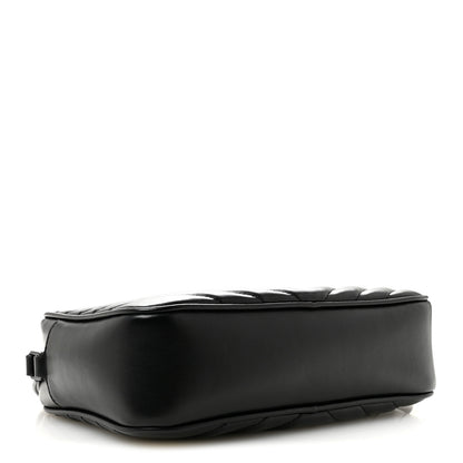 Saint Laurent Calfskin Matelasse Monogram Monochrome Lou Camera Bag Black 4 of 12