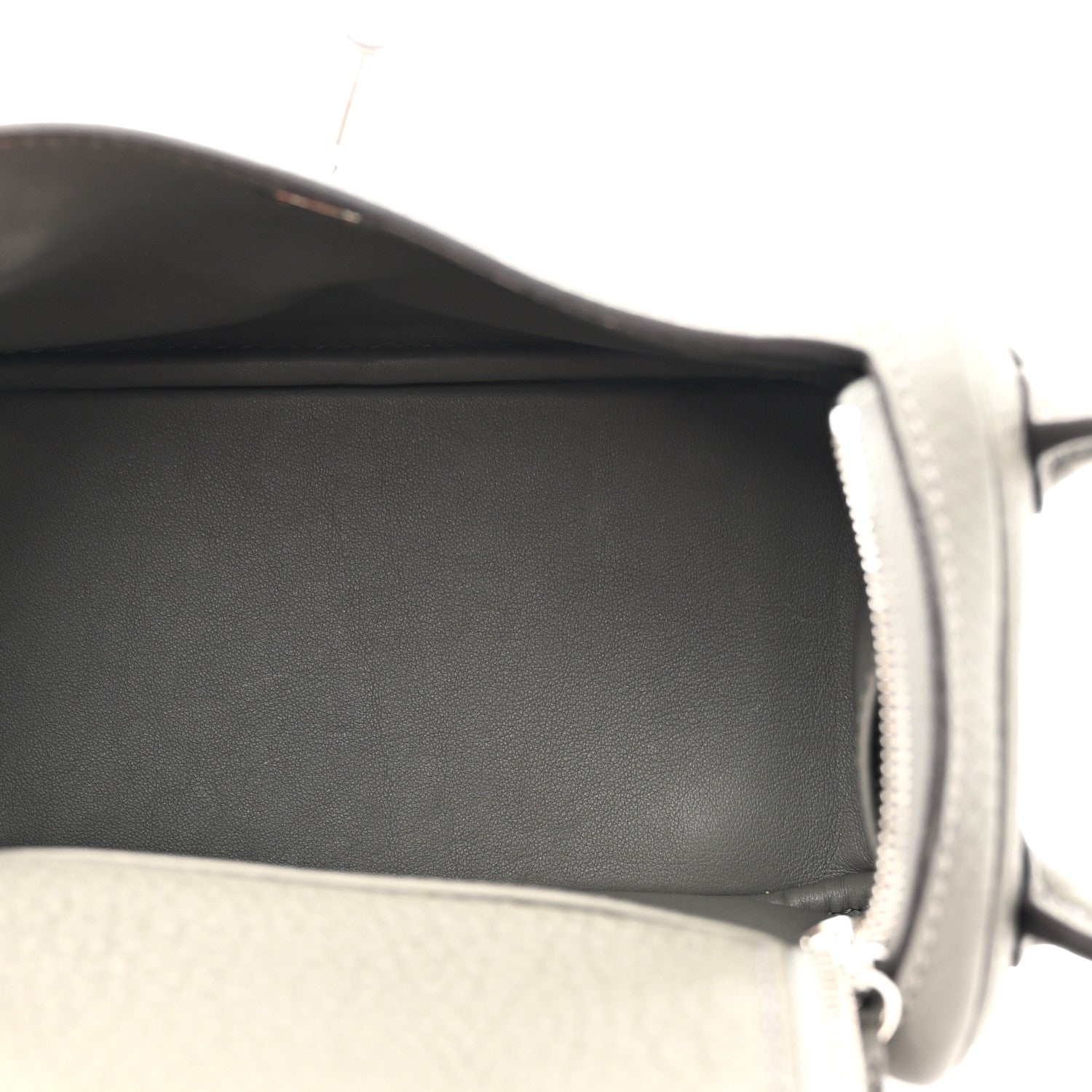 Hermes Taurillon Clemence Mini Lindy 20 Gris Meyer 5 of 12