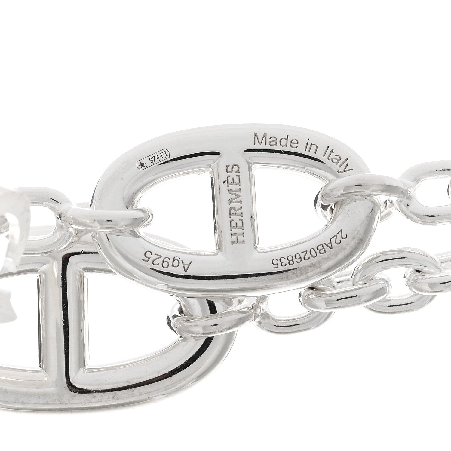 Hermes Sterling Silver Farandole Necklace 120 3 of 3