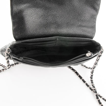 Chanel Caviar Half Moon Wallet On Chain WOC Black 5 of 8