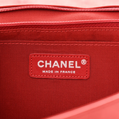Chanel Lambskin Chevron Jumbo Leo Lion Flap Dark Red 6 of 10