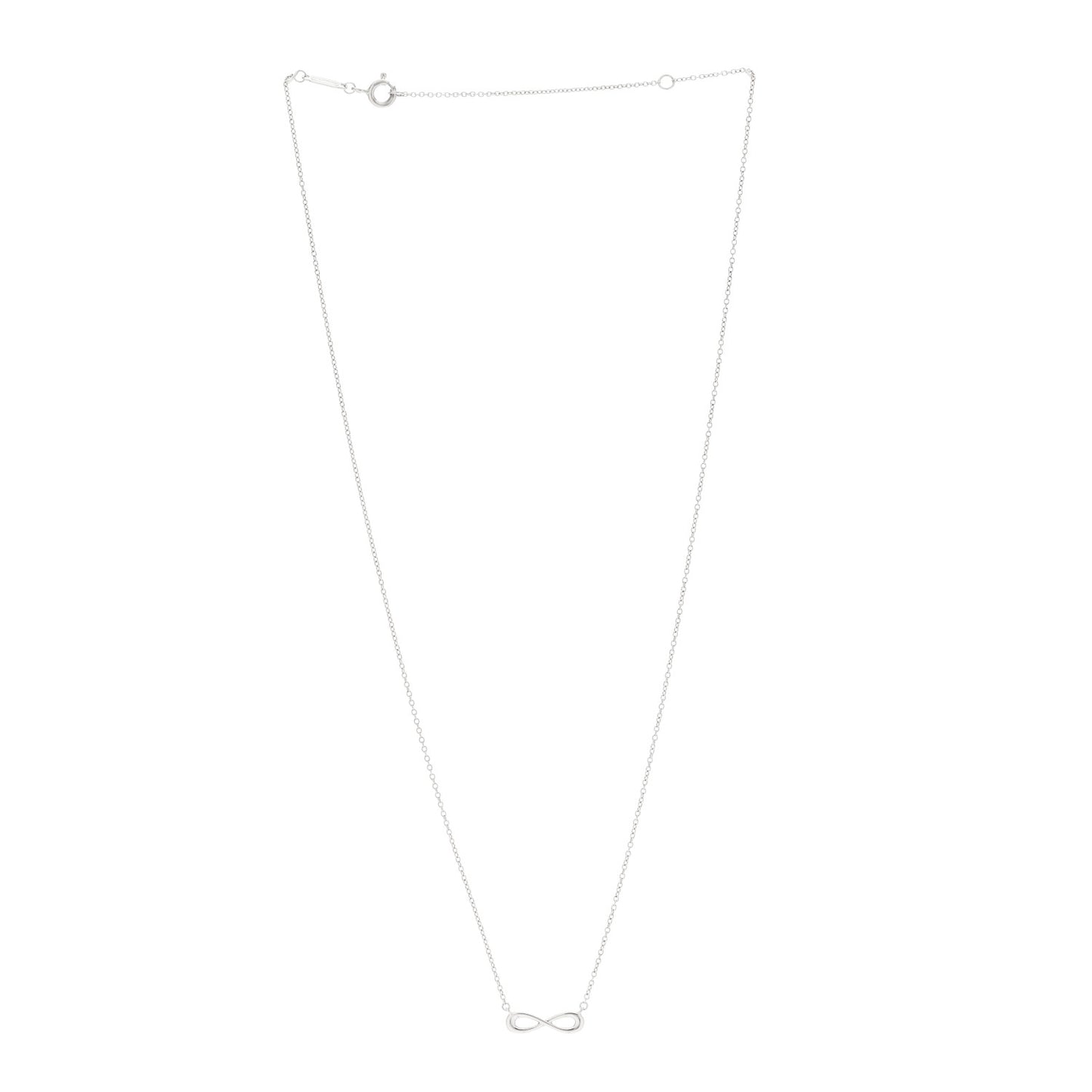 Sterling Silver Mini Infinity Pendant Necklace