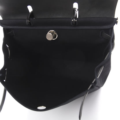 Hermes Toile Vache Calfskin Herbag 39 MM Black 5 of 9