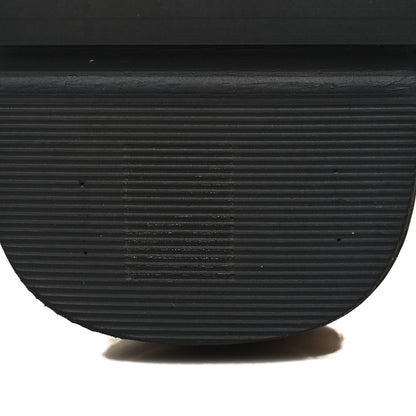 Chanel Lambskin Quilted Platform Sandals 37 Beige Black 9 of 10