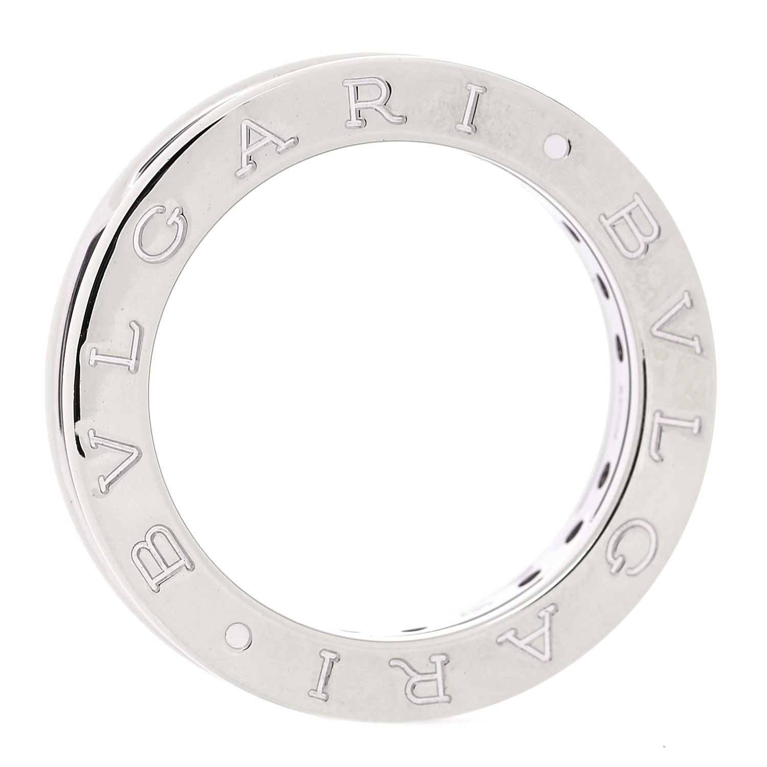 Bulgari 18K White Gold Garnet B.Zero1 One-Band Ring 52 6 6 of 6