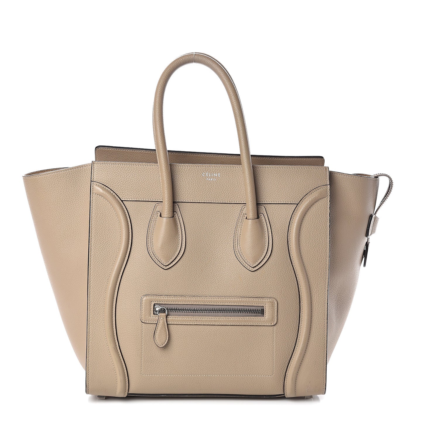Drummed Calfskin Mini Luggage Dune
