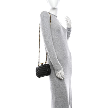 Bottega Veneta Nappa Intreccio Padded Chain Knot Clutch Fondant 2 of 10