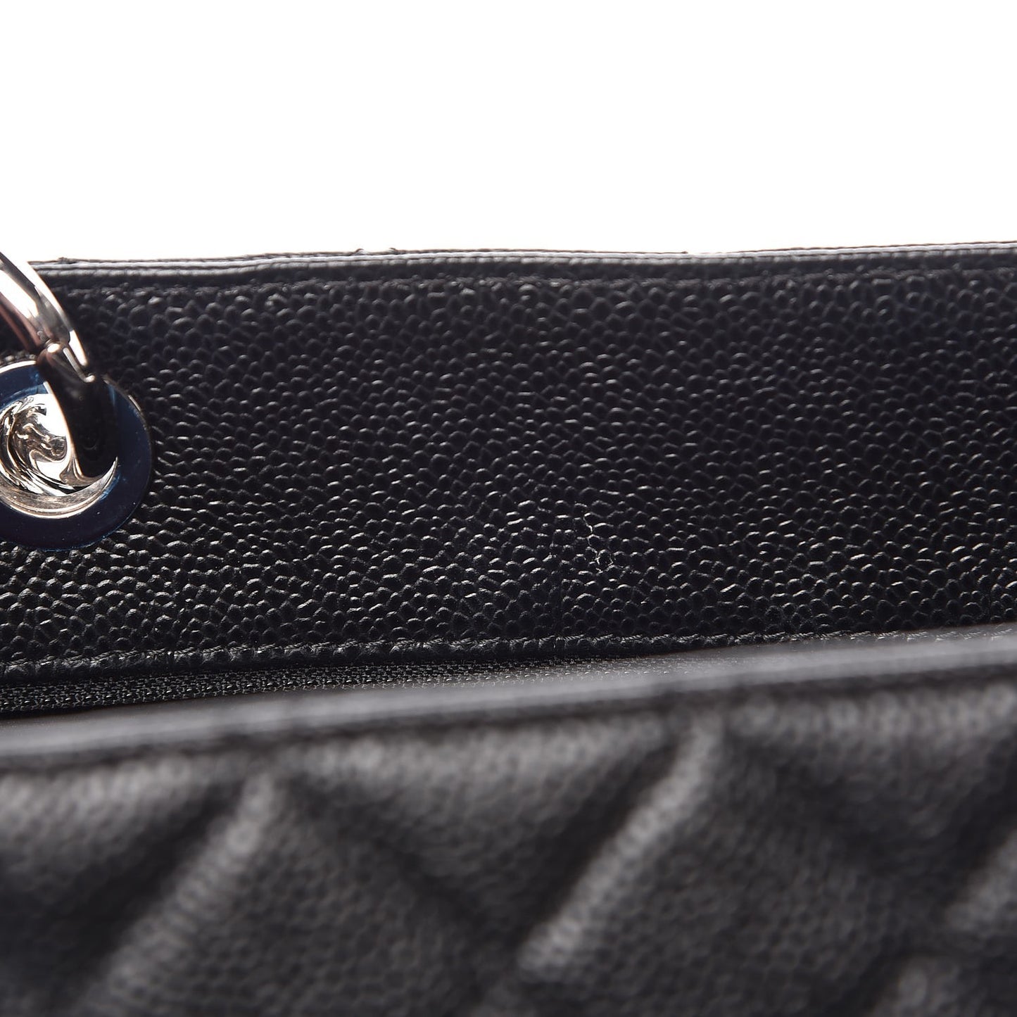Caviar Quilted Grand Shopping Tote GST Black