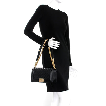 Chanel Caviar Quilted Medium Boy Flap Black 3 of 9