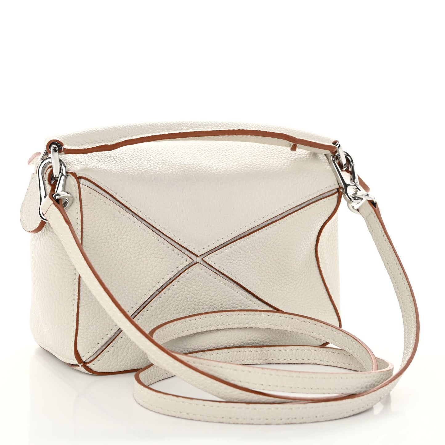 Calfskin Mini Puzzle Bag Soft White