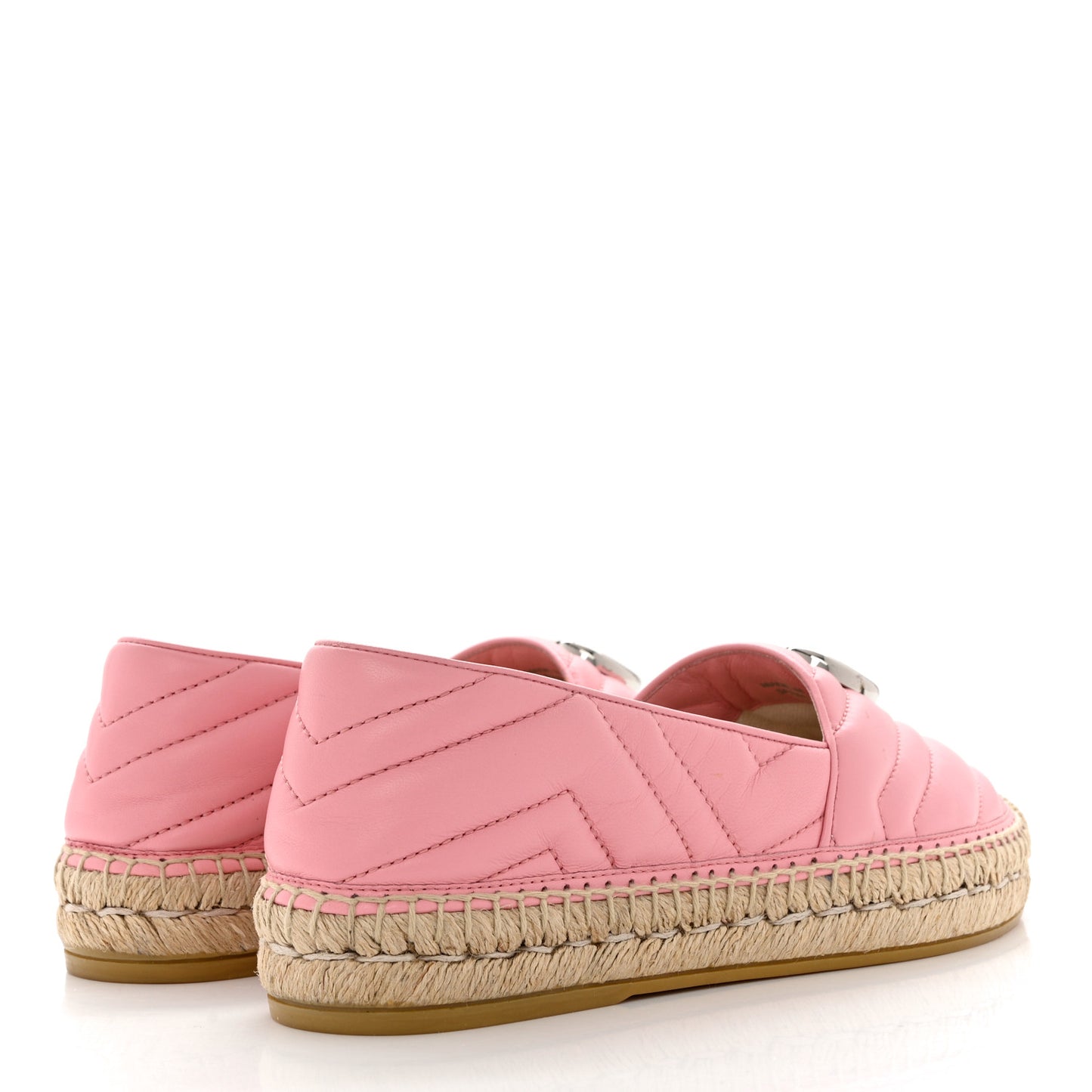 Nappa Matelasse GG Marmont Espadrilles Wild Rose