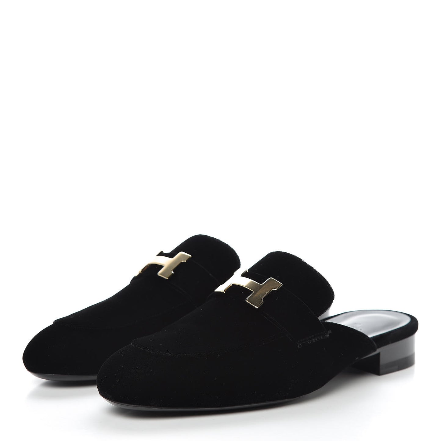 Velvet Trocadero Mule 37.5 Black