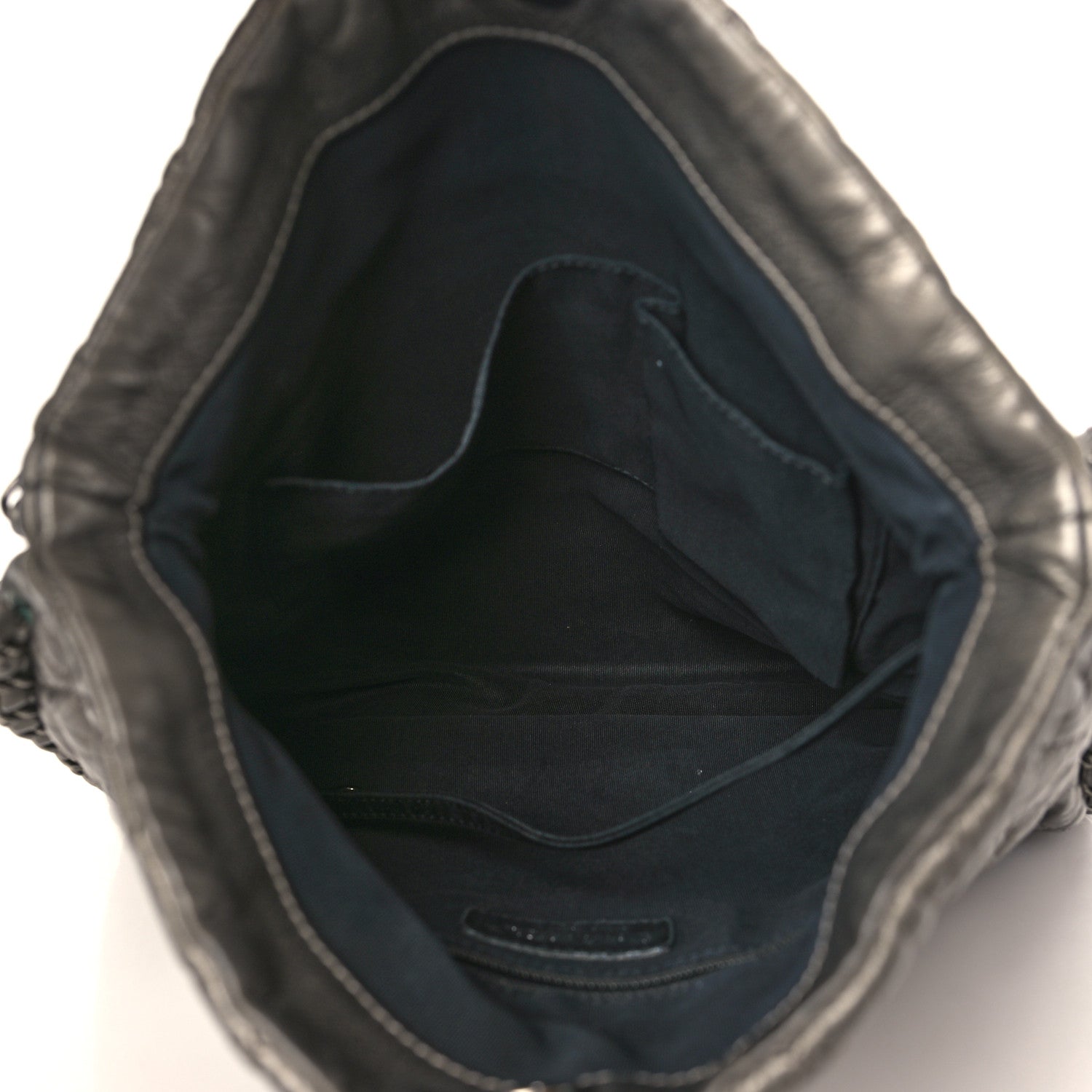 Chanel Metallic Calfskin Quilted Medium Chain Me Hobo Dark Silver 4 of 12