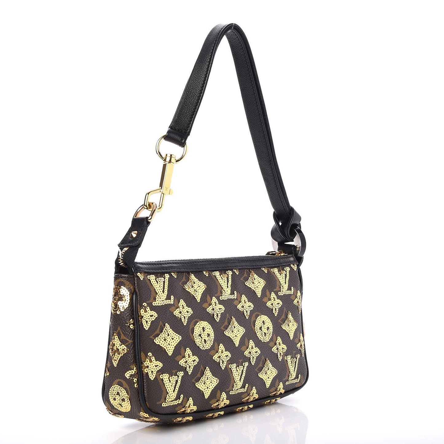 Monogram Sequins Eclipse Pochette Gold