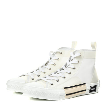 Christian Dior Canvas Mens B23 High Top Sneakers 45 White 3 of 12