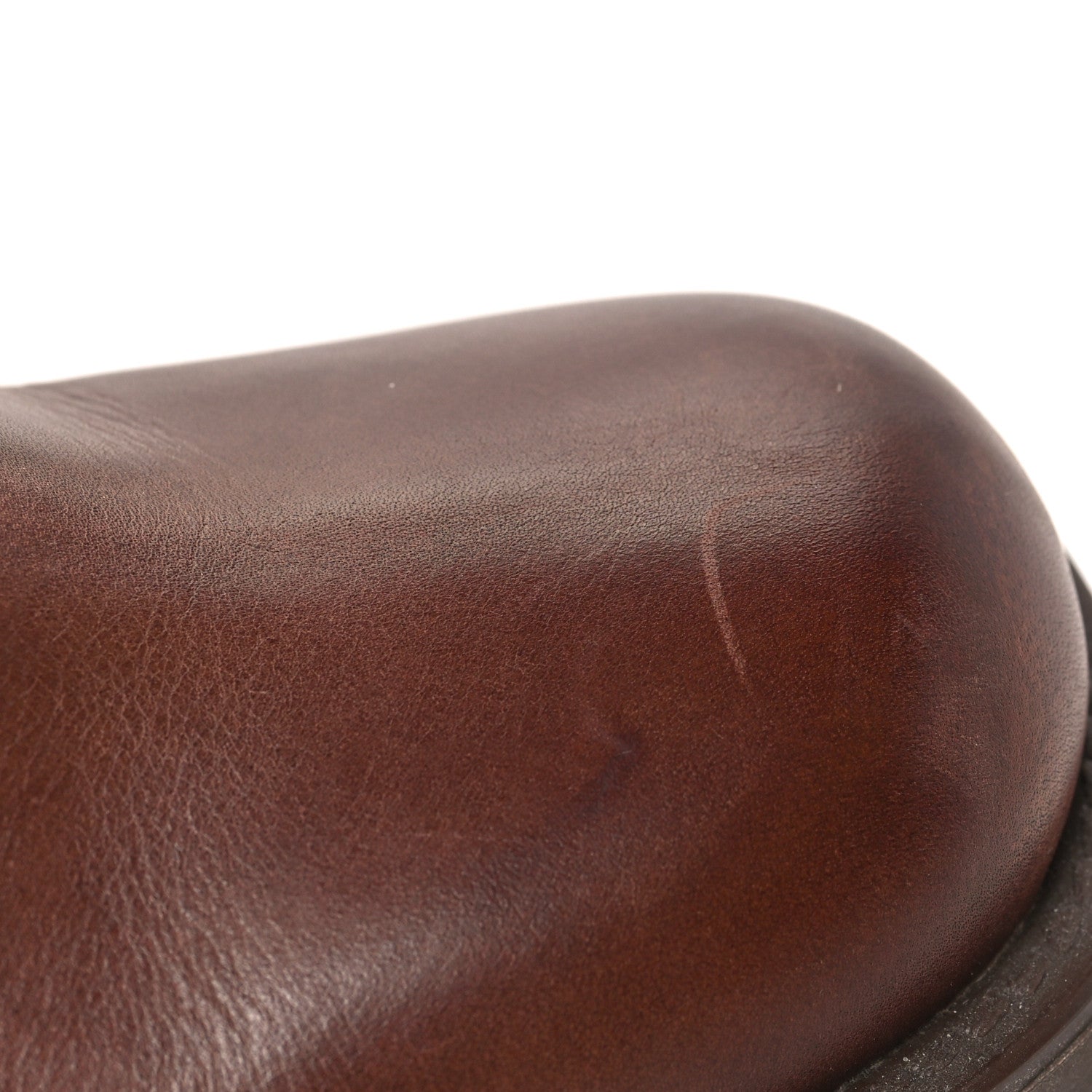 Miu Miu Calfskin Harness Boots 37 Sienna 11 of 12