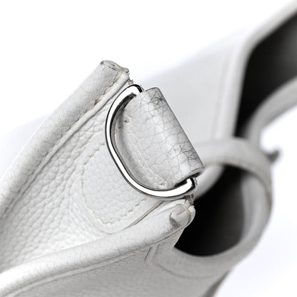 Hermes Taurillon Clemence Evelyne II PM White 11 of 20