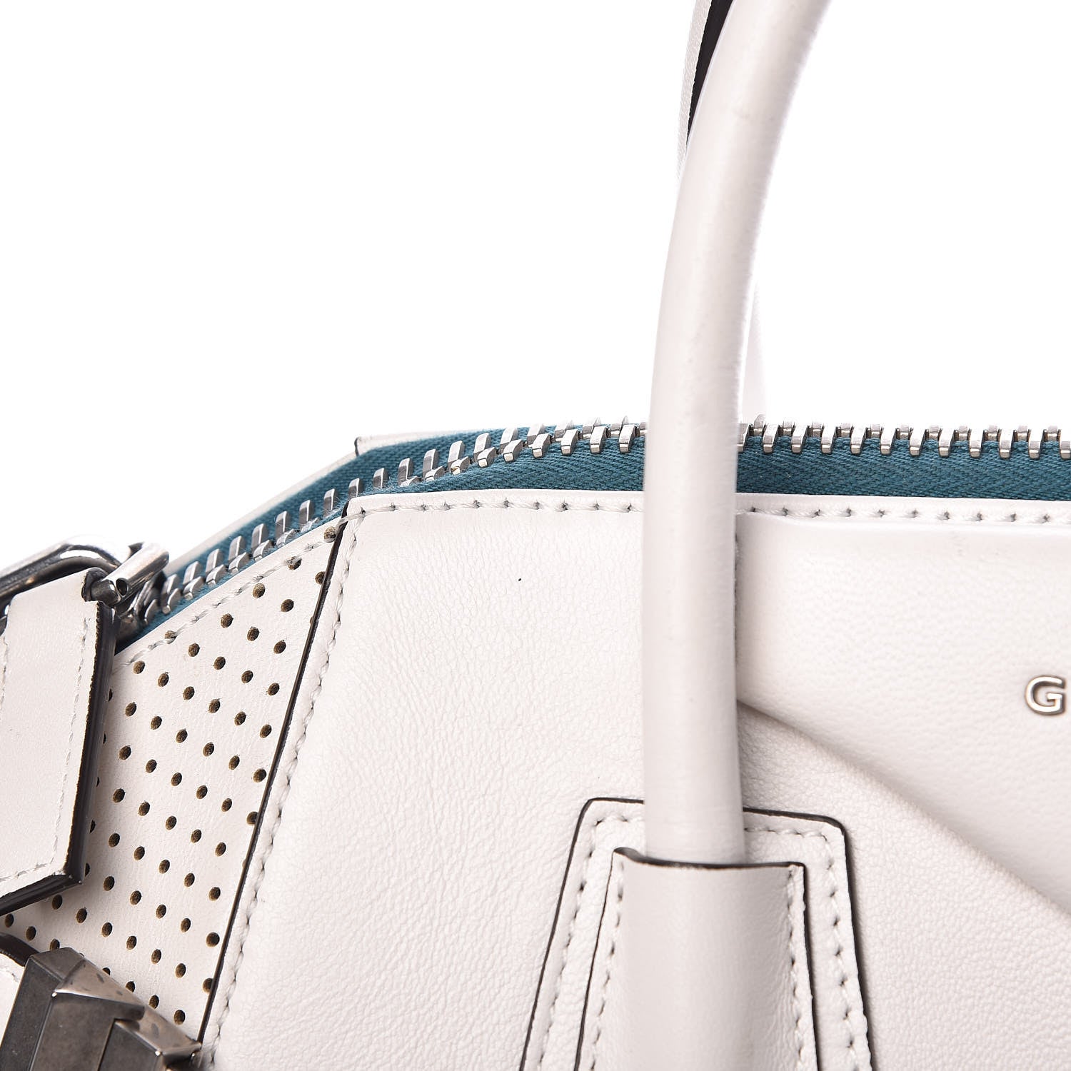 Givenchy Lambskin Perforated Small Antigona White 11 of 20