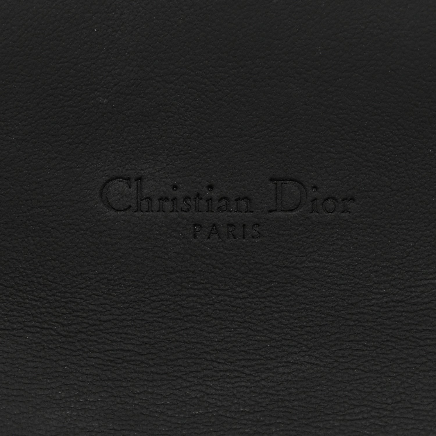Christian Dior Ultra Matte Calfskin Saddle Chain Wallet Pouch Black 7 of 11