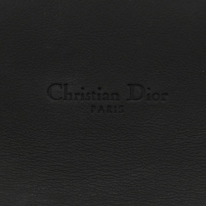 Christian Dior Ultra Matte Calfskin Saddle Chain Wallet Pouch Black 7 of 11