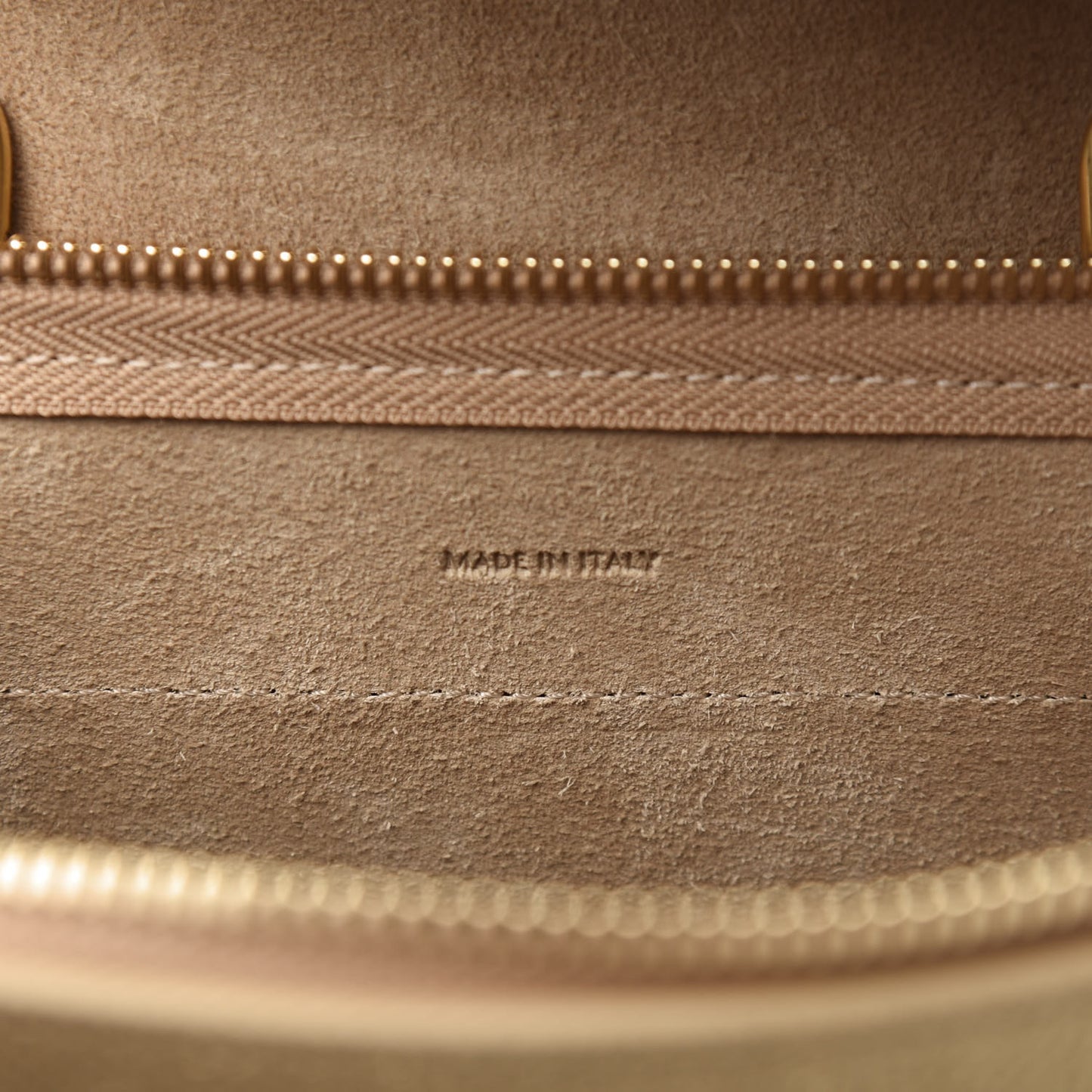 Laminated Calfskin Nano Belt Bag Gold
