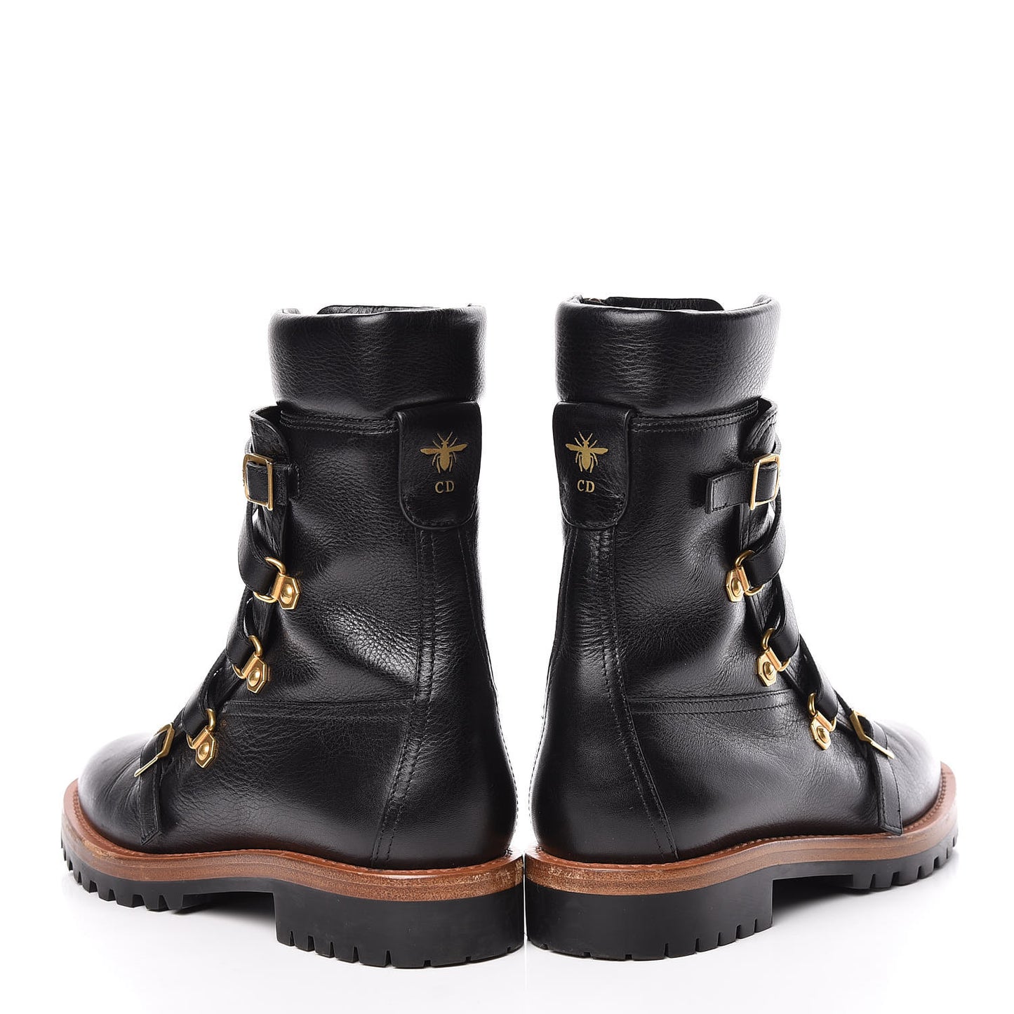 Shiny Calfskin Wildior Low Boot 38 Black
