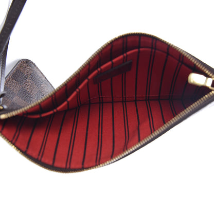 Louis Vuitton Damier Ebene Neverfull MM GM Pochette 5 of 11