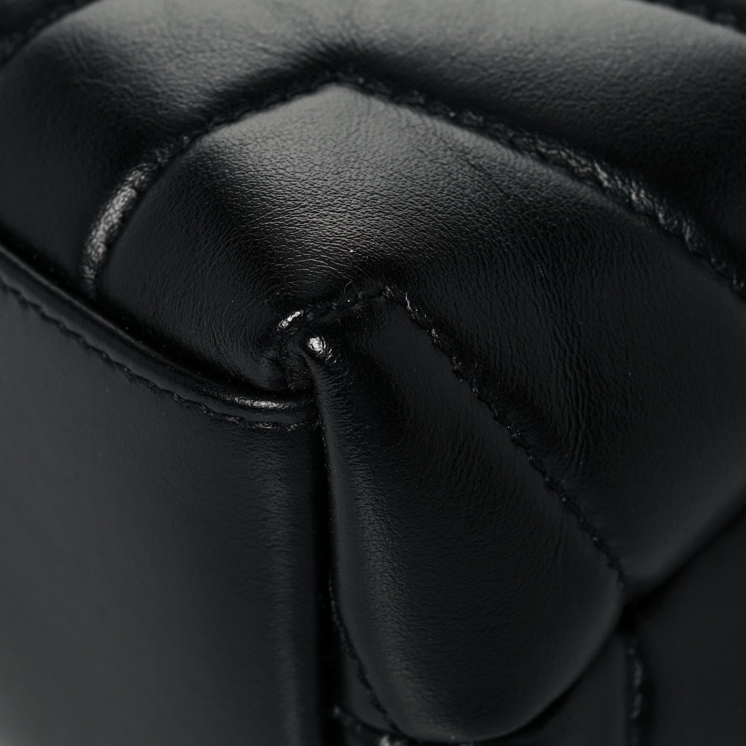 Saint Laurent Calfskin Y Quilted Monogram Small Loulou Chain Satchel Black 10 of 11