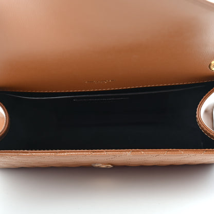 Saint Laurent Grain De Poudre Textured Mixed Matelasse Triquilt Medium Monogram Satchel Dune 5 of 8