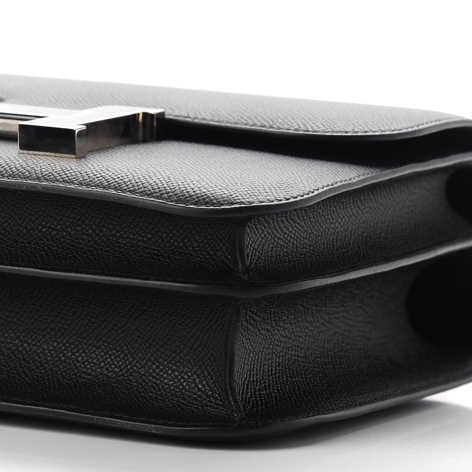 Hermes Epsom Horseshoe Enamel Constance 24 Black 6 of 24