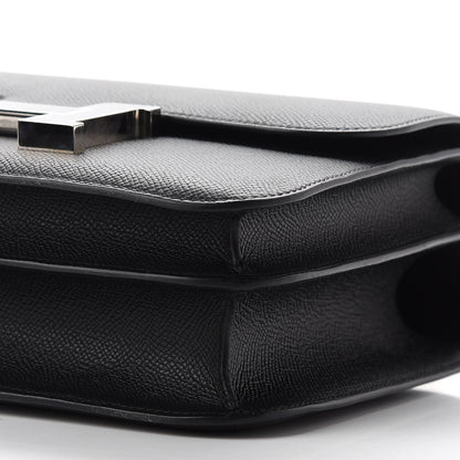 Hermes Epsom Horseshoe Enamel Constance 24 Black 6 of 24