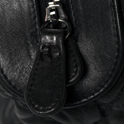 Chanel Calfskin Bubble Quilt Bowler Black 14 of 16