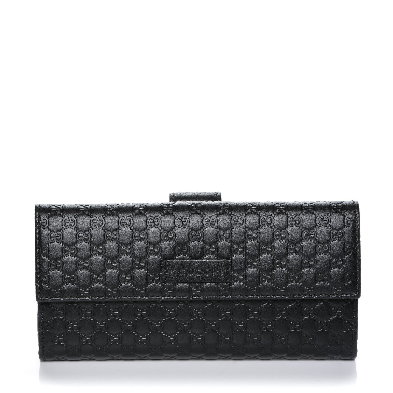Gucci Microguccissima Continental Flap Wallet Black 1 of 8