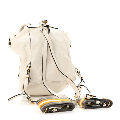 Prada Vitello Daino Cinch Backpack Talco 3 of 10