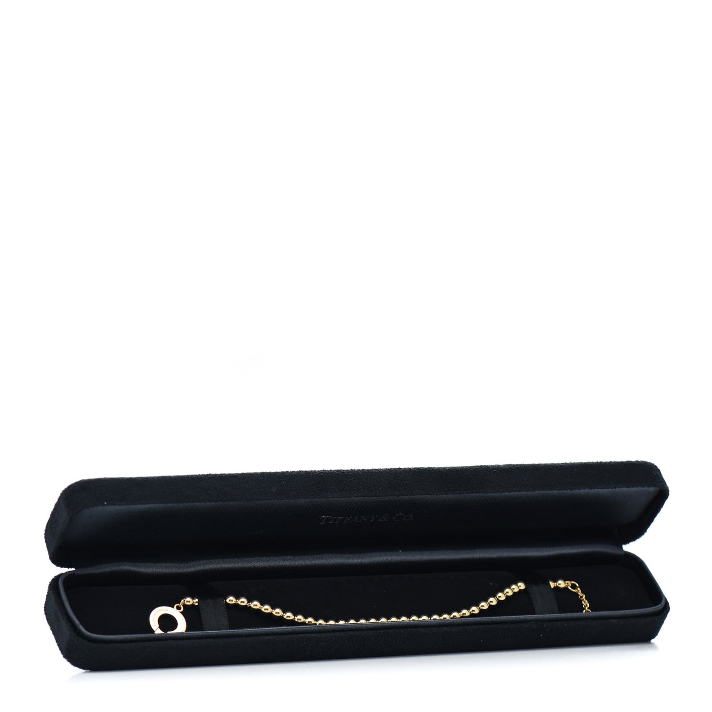 18K Yellow Gold 4mm Beads Toggle Bracelet