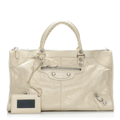 Balenciaga Agneau Arena Giant 12 Silver Hardware Work Blanc Creme Light Craie 1 of 8