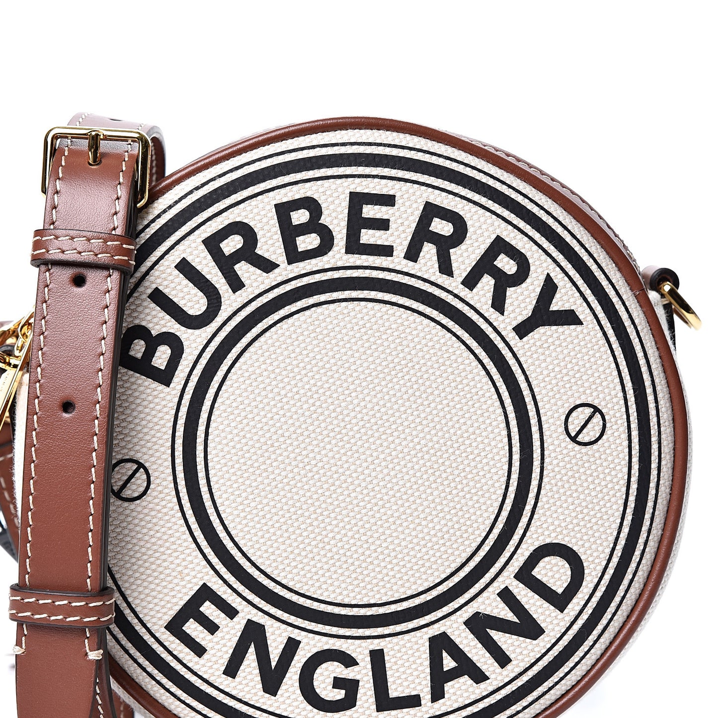 Canvas Calfskin Louise Bag Natural