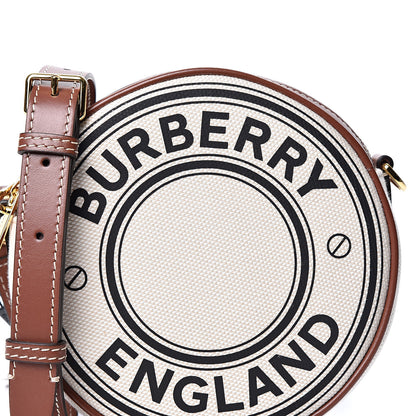 Burberry Canvas Calfskin Louise Bag Natural 9 of 9