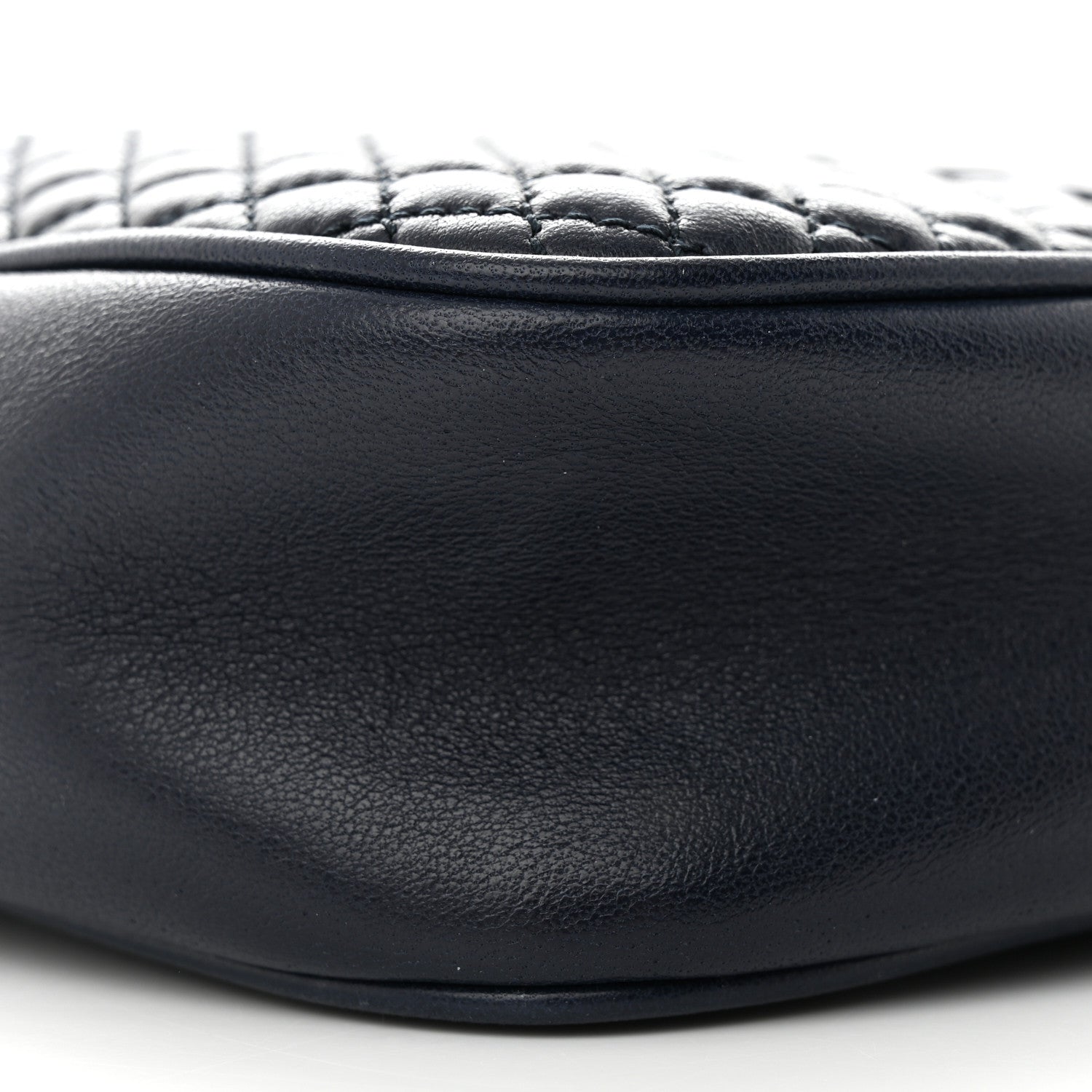 Saint Laurent Lambskin Quilted Victoire Camera Bag Deep Marine 10 of 10