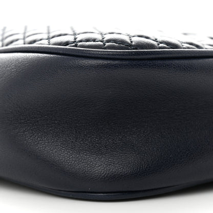Saint Laurent Lambskin Quilted Victoire Camera Bag Deep Marine 10 of 10