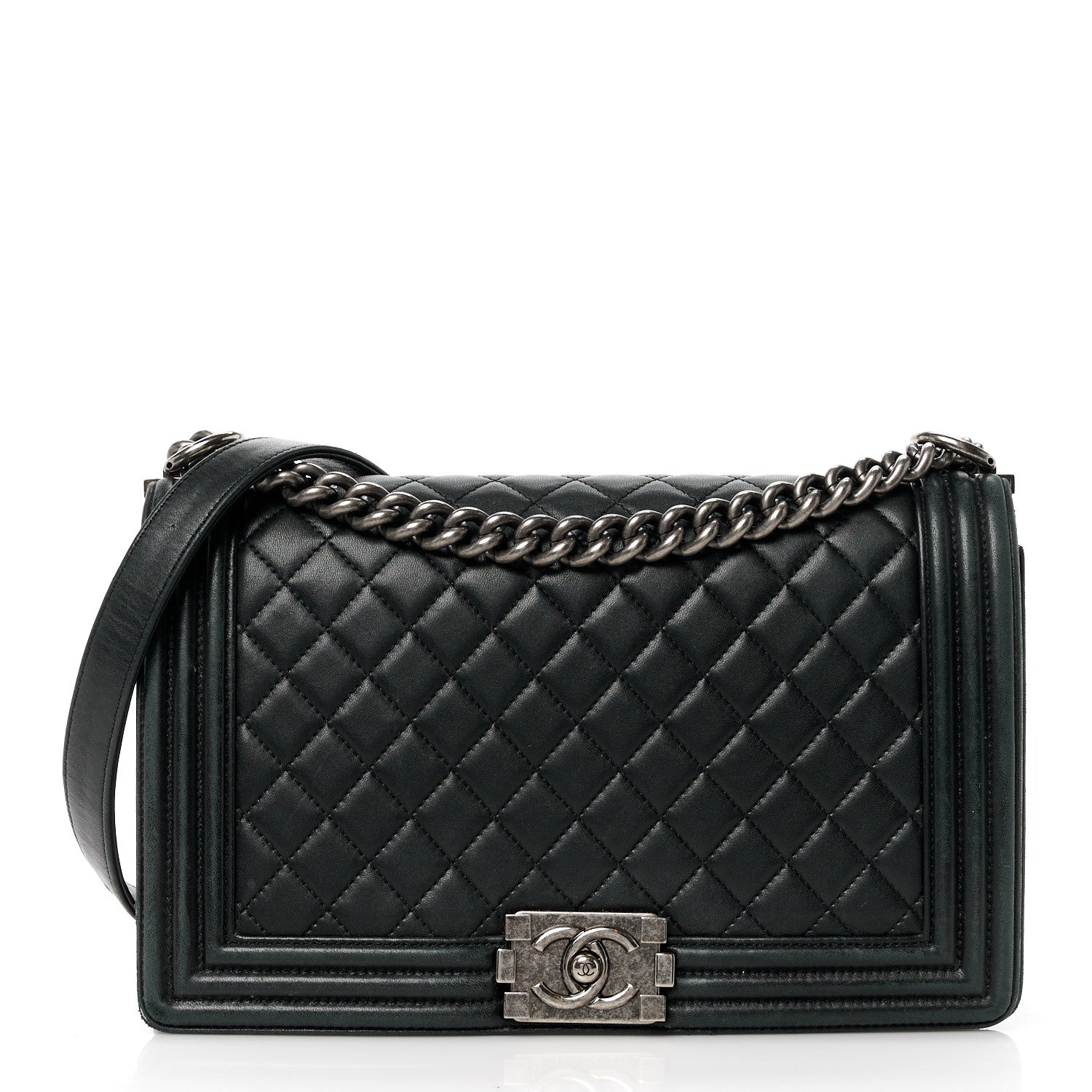Chanel Calfskin Quilted New Medium Boy Flap Black 1 of 13