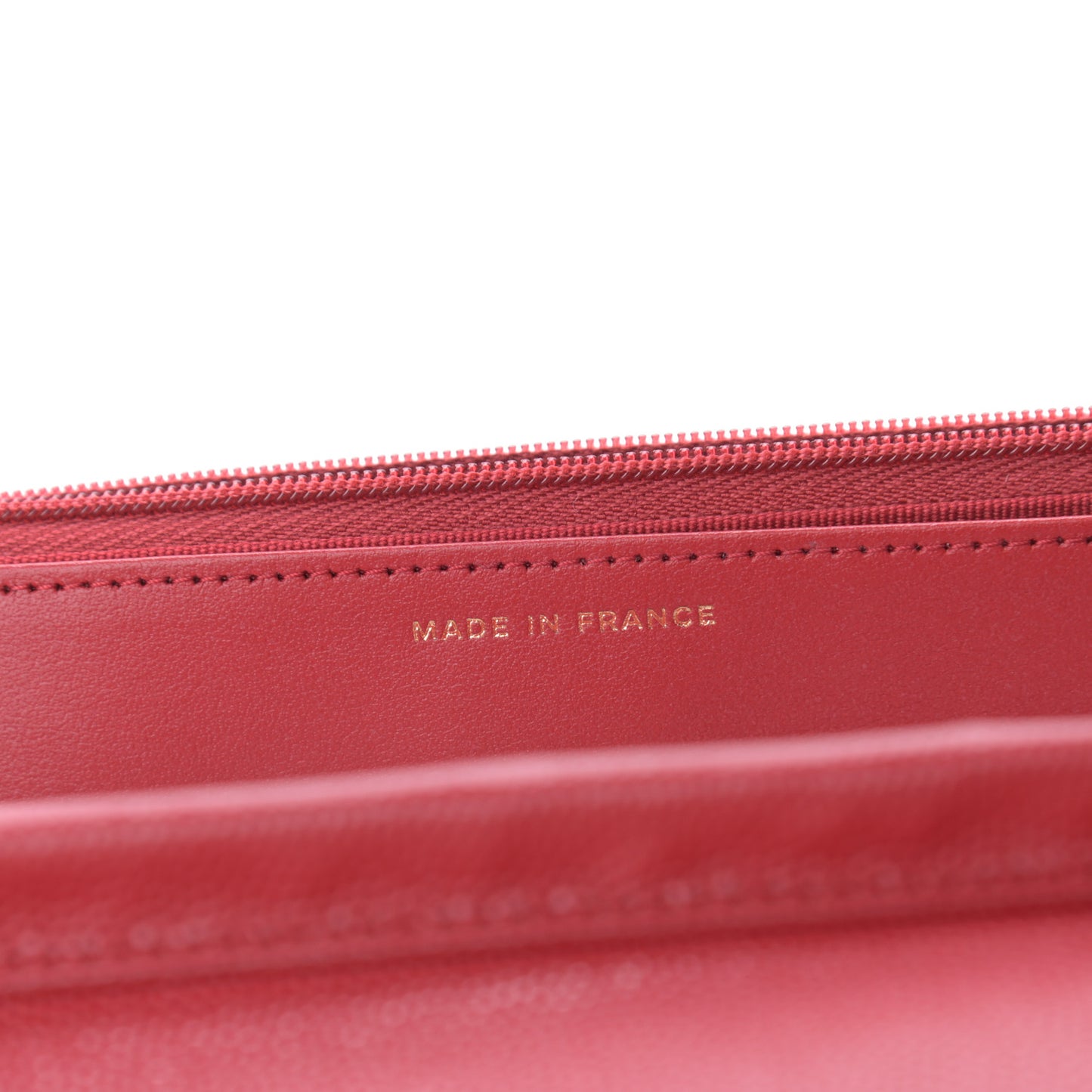 Caviar Quilted Wallet On Chain WOC Red
