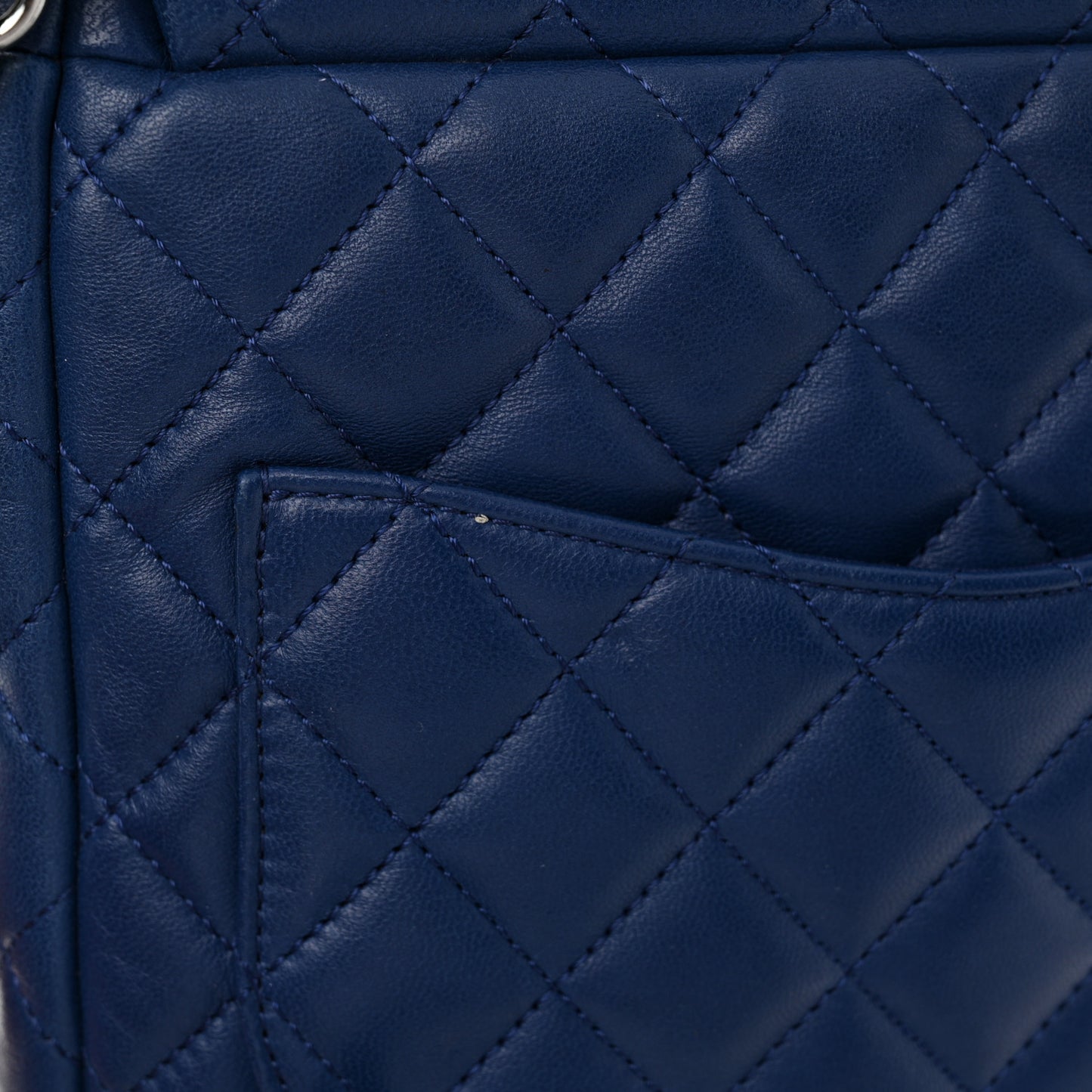 Lambskin Quilted Small Urban Spirit Backpack Blue