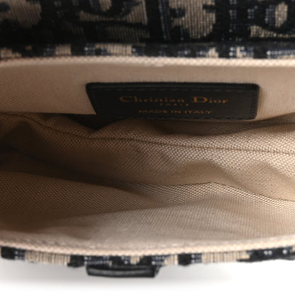 Christian Dior Oblique Mini Saddle Bag Blue 5 of 9