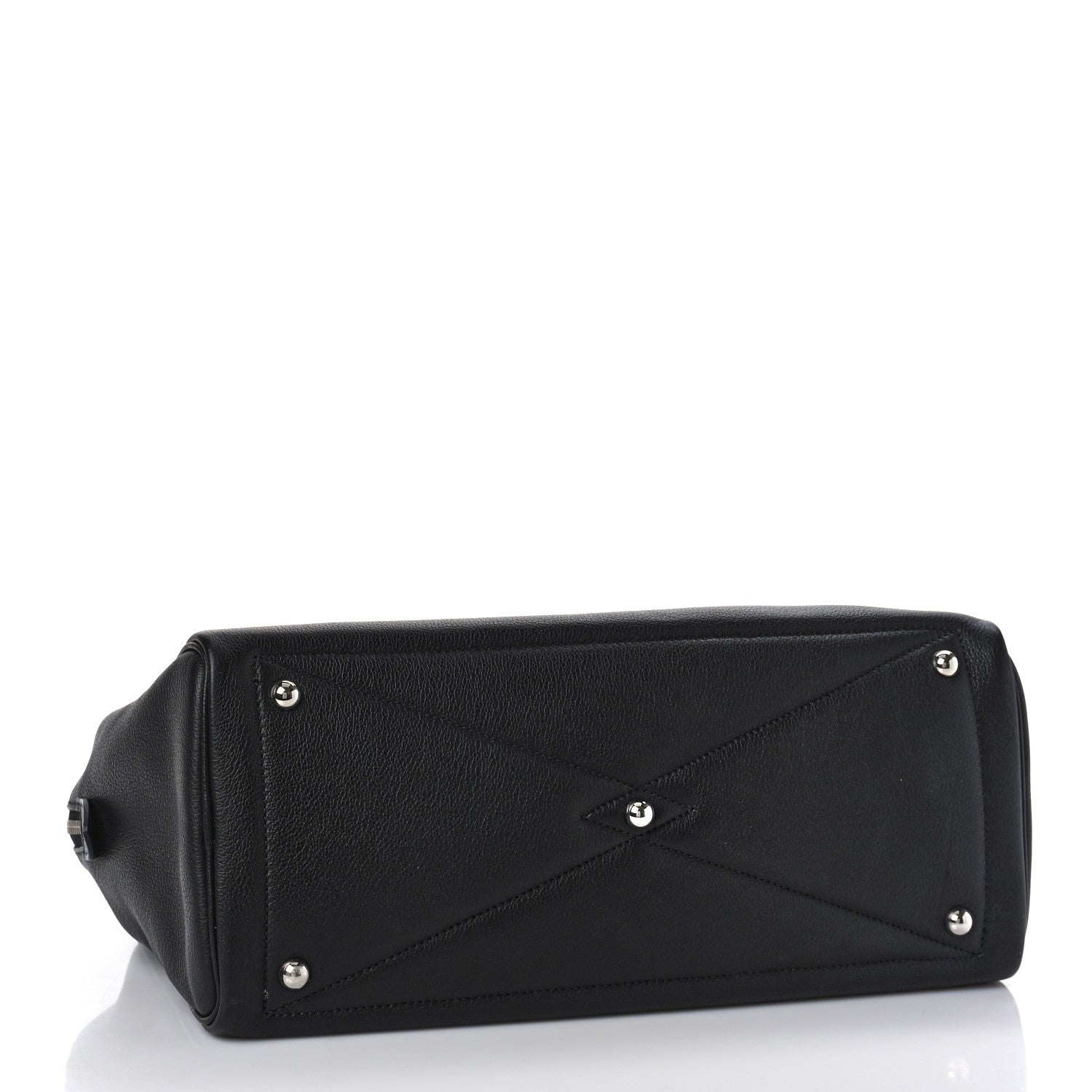 Hermes Taurillon Novillo Tressage Victoria II 35 Black Bleu Encre 4 of 8