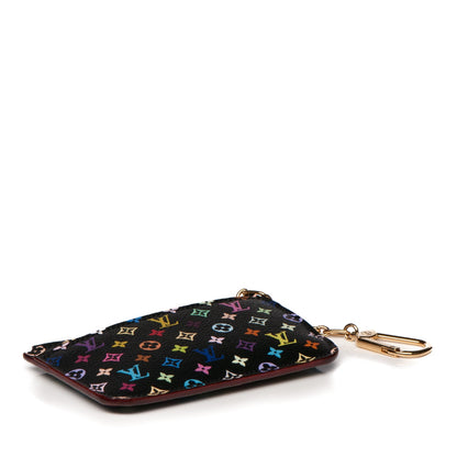 Louis Vuitton Monogram Multicolor Key Pouch Black Grenade 4 of 6