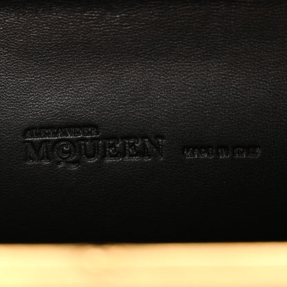 Alexander McQueen Satin Butterfly Knuckle Duster Box Clutch Black 6 of 13